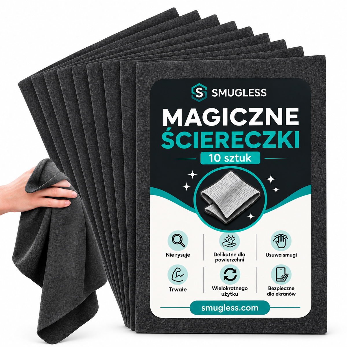 8+2 ściereczki + 5 magicznych gąbek gratis (DARMOWA DOSTAWA)