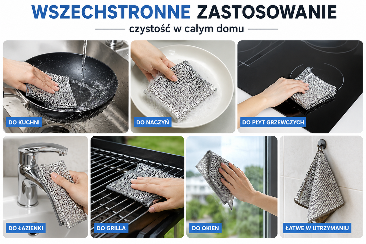 Ściereczki Druciane do Ekstremalnych Zabrudzeń (10 sztuk)